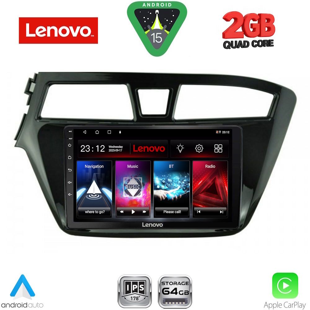 Βλησαρούλης Car Center - LENOVO LVD 2229_CPA (9inc) MULTIMEDIA TABLET for HYUNDAI i20 mod. 2014-2018