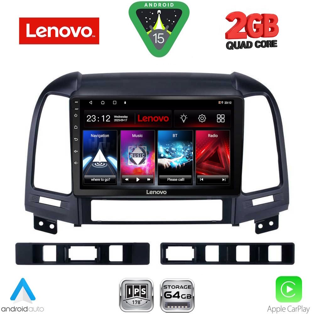 Βλησαρούλης Car Center - LENOVO LVD 2239_CPA (9inc) MULTIMEDIA TABLET for HYUNDAI SANTA FE  mod. 2005-2013