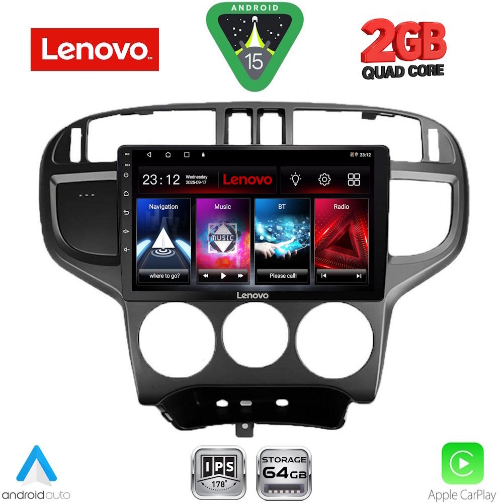 Βλησαρούλης Car Center - LENOVO LVD 2240_CPA (9inc) MULTIMEDIA TABLET for HYUNDAI MATRIX mod. 2001-2010