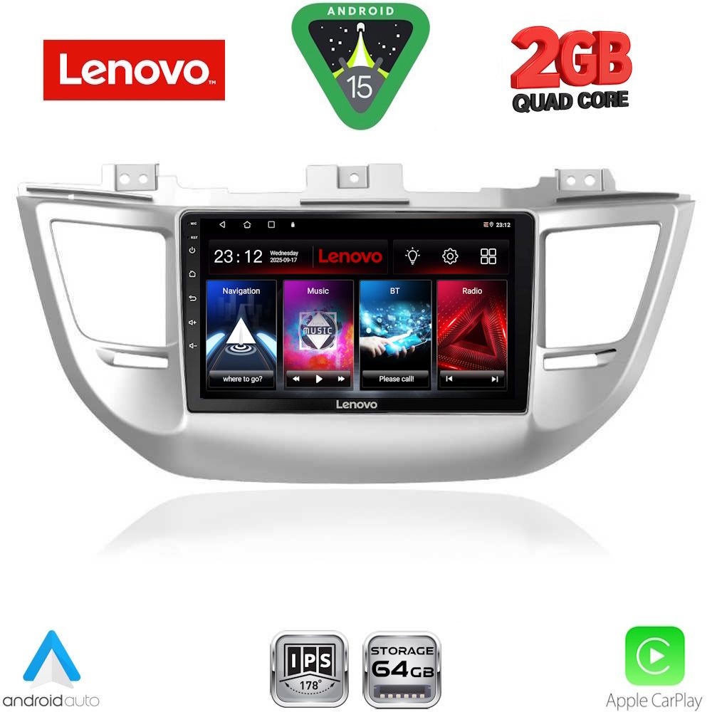 Βλησαρούλης Car Center - LENOVO LVD 2243_CPA (9inc) MULTIMEDIA TABLET for HYUNDAI TUCSON  mod. 2015-2019
