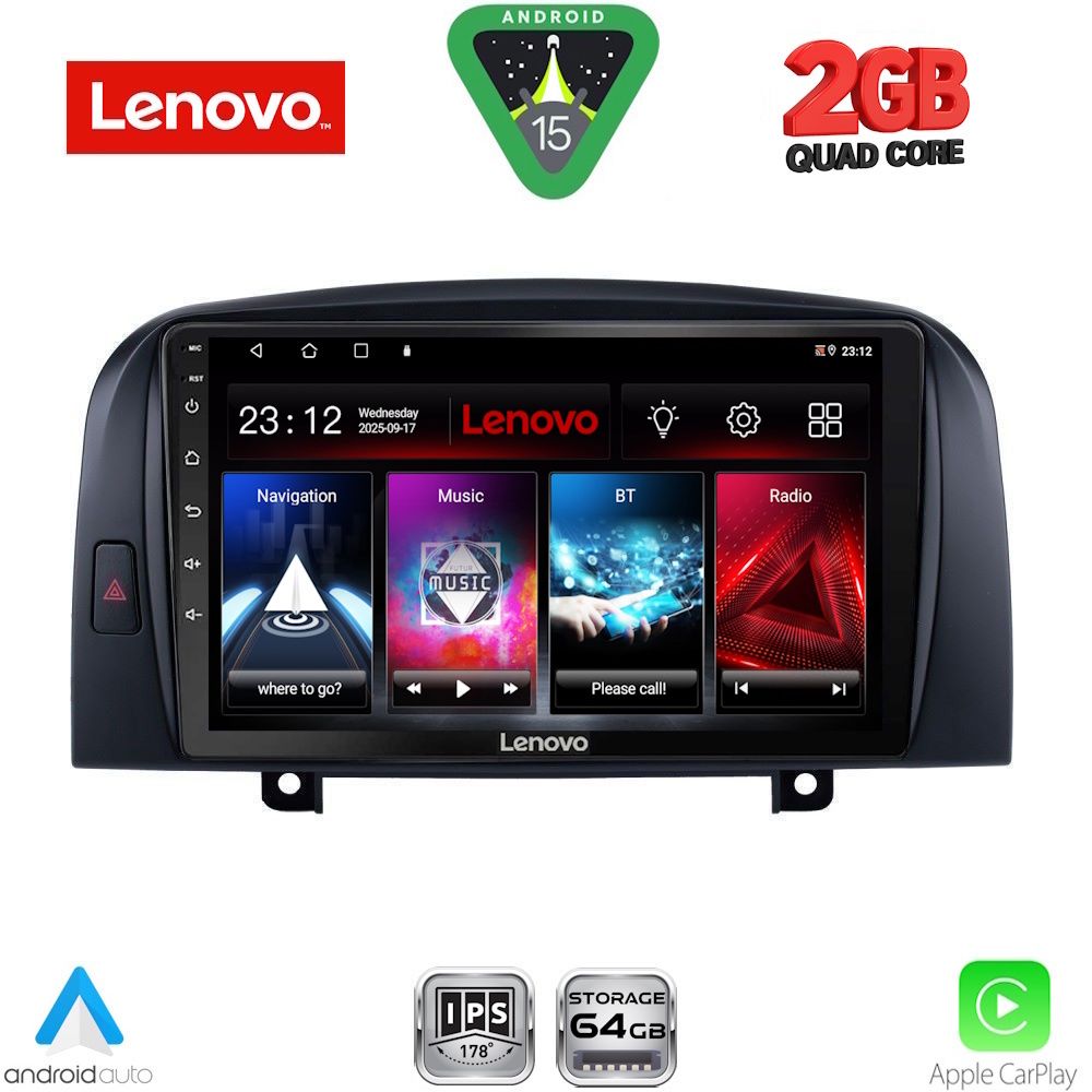 Βλησαρούλης Car Center - LENOVO LVD 2248_CPA (9inc) MULTIMEDIA TABLET for HYUNDAI  SONATA mod. 2006-2009