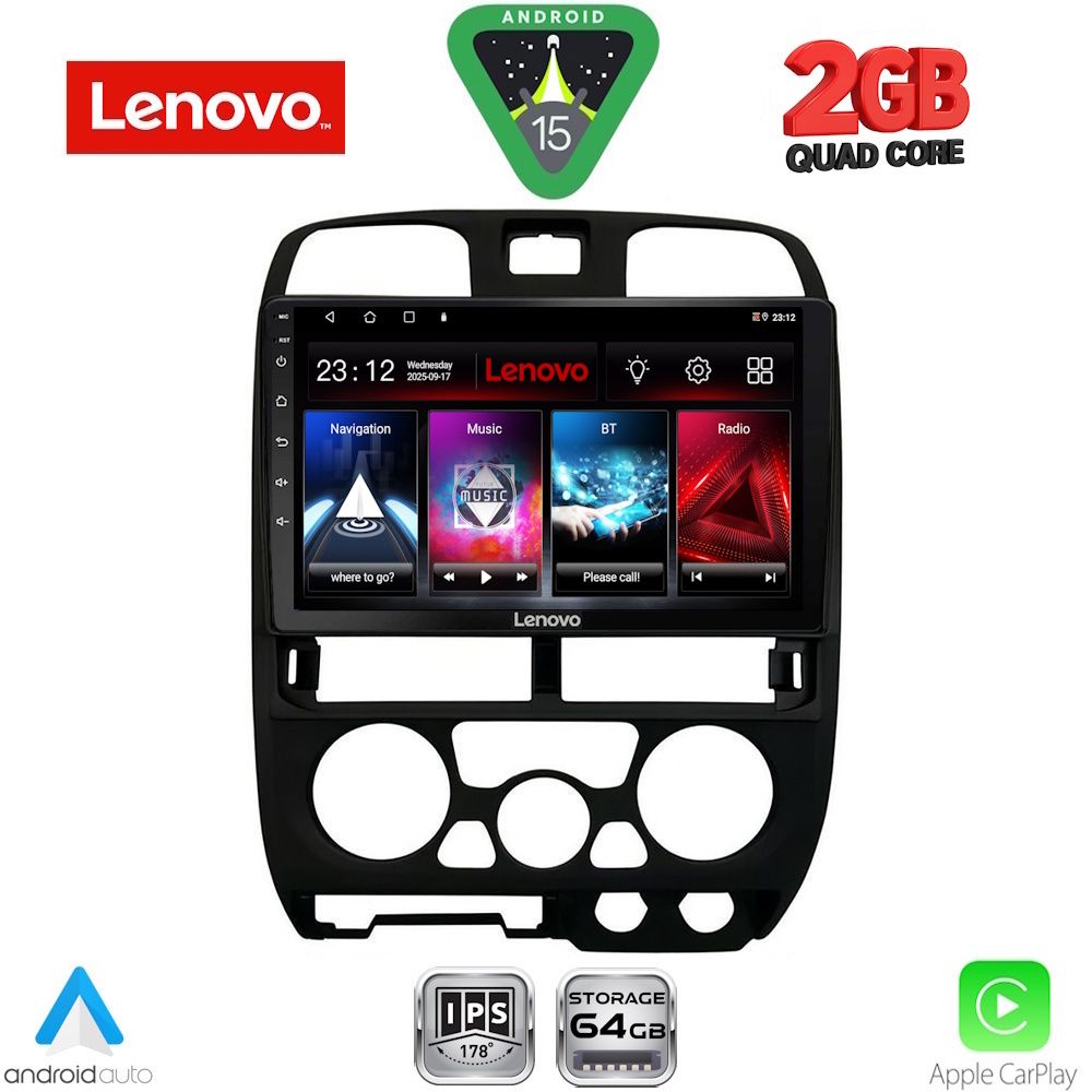 Βλησαρούλης Car Center - LENOVO LVD 2253BL_CPA (9inc) MULTIMEDIA TABLET for ISUZU D-MAX mod. 2002-2008 (BLACK)