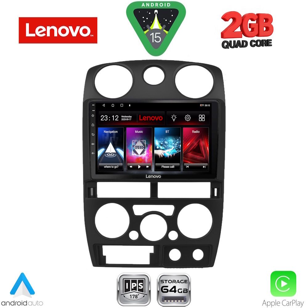 Βλησαρούλης Car Center - LENOVO LVD 2254BL_CPA (9inc) MULTIMEDIA TABLET for ISUZU D-MAX mod. 2008-2012 (BLACK)