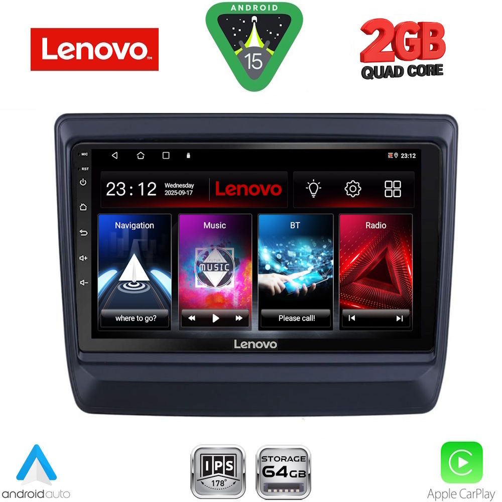 Βλησαρούλης Car Center - LENOVO LVD 2256_CPA (9inc) MULTIMEDIA TABLET for ISUZU DMAX mod. 2020-2026