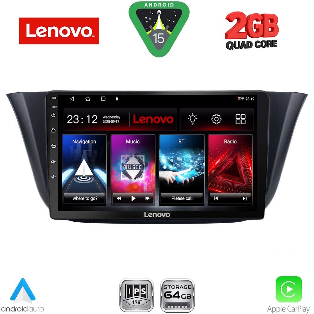 Βλησαρούλης Car Center - LENOVO LVD 2265_CPA (9inc) MULTIMEDIA TABLET for IVECO DAILY mod. 2014-2023