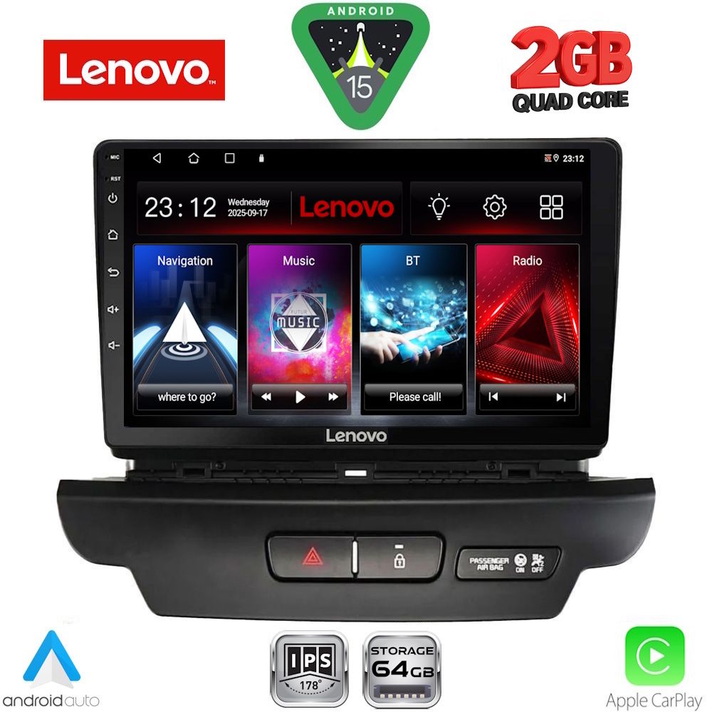 Βλησαρούλης Car Center - LENOVO LVD 2304_CPA (9inc) MULTIMEDIA TABLET for KIA CEED - XCEED mod. 2018-2022