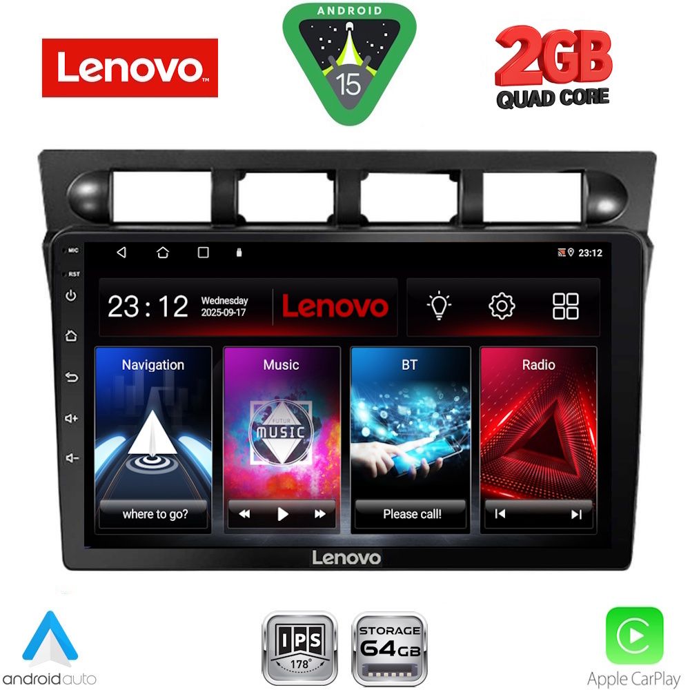 Βλησαρούλης Car Center - LENOVO LVD 2306_CPA (9inc) MULTIMEDIA TABLET for KIA PICANTO mod. 2004-2008
