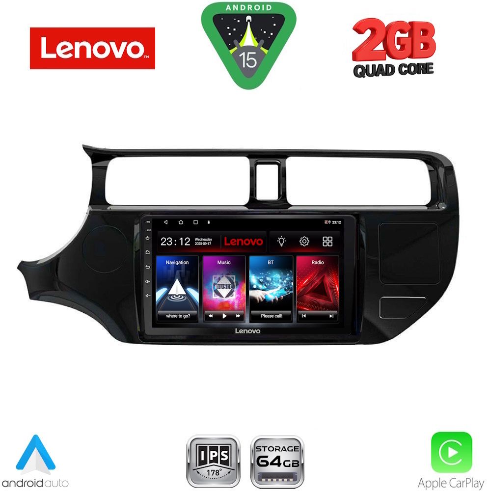 Βλησαρούλης Car Center - LENOVO LVD 2314_CPA (9inc) MULTIMEDIA TABLET for KIA RIO mod. 2012-2015