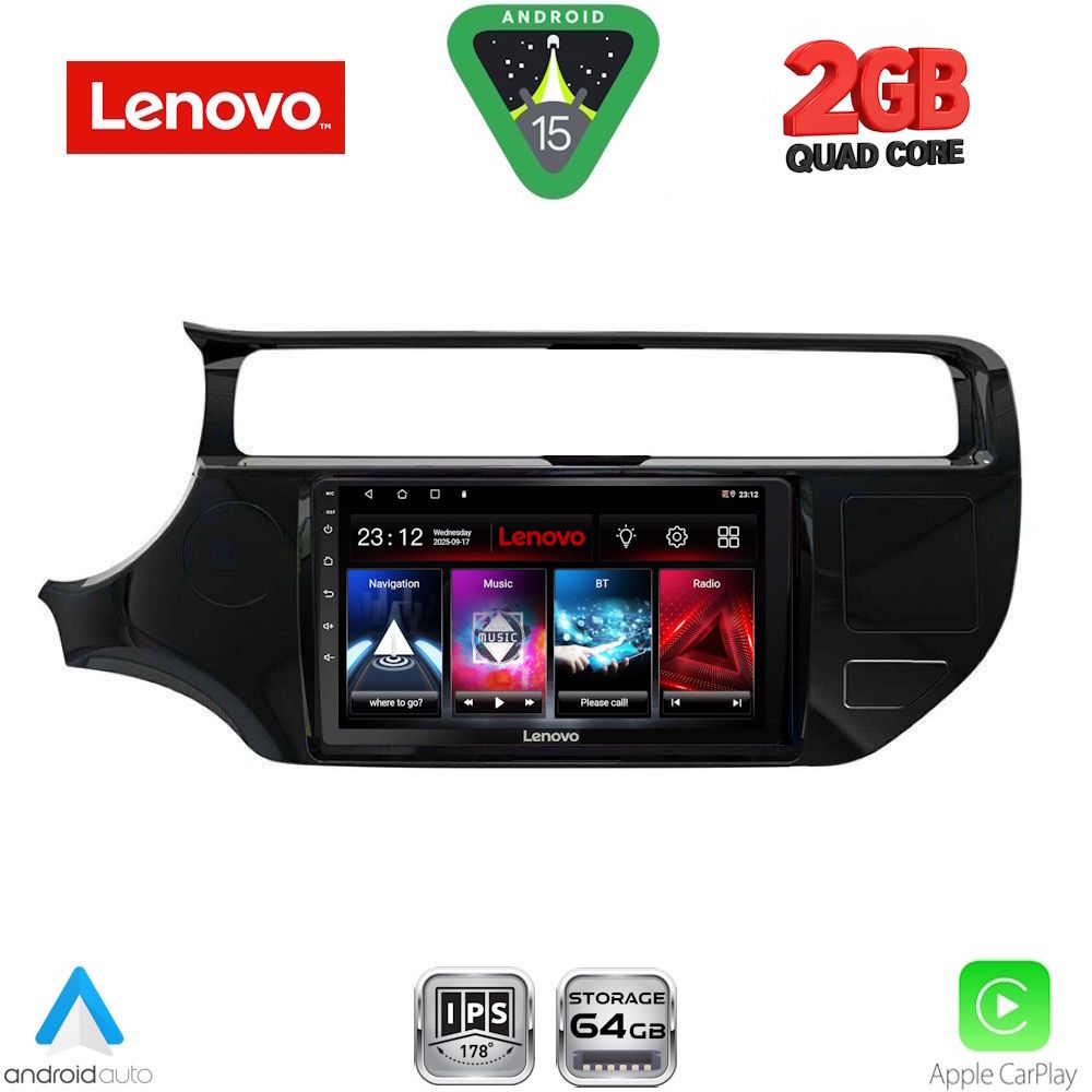 Βλησαρούλης Car Center - LENOVO LVD 2315_CPA (9inc) MULTIMEDIA TABLET for KIA RIO mod. 2015-2018