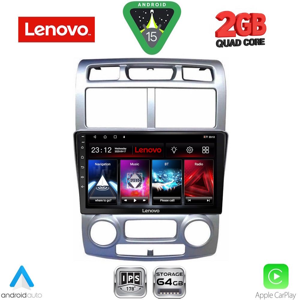 Βλησαρούλης Car Center - LENOVO LVD 2324SL_CPA (CLIMA) (9inc) MULTIMEDIA TABLET for KIA SPORTAGE mod. 2004-2010