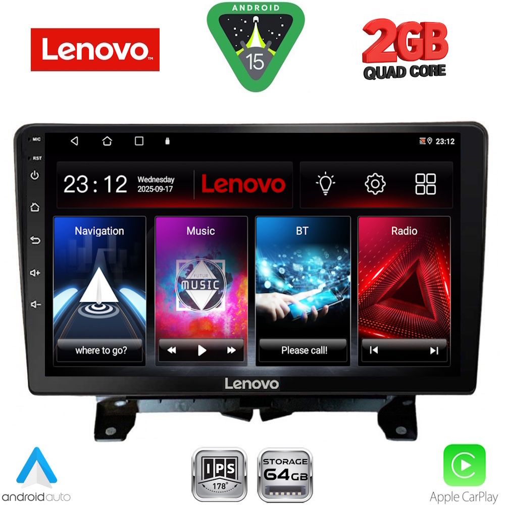 Βλησαρούλης Car Center - LENOVO LVD 2332_CPA (9inc) MULTIMEDIA TABLET for LAND ROVER DISCOVERY 3 - RANGE ROVER SPORT mod. 2004-2009