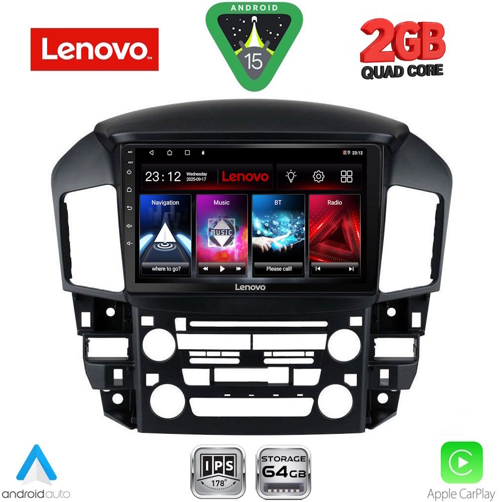 Βλησαρούλης Car Center - LENOVO LVD 2344_CPA (9inc) MULTIMEDIA TABLET for LEXUS RX 300 mod. 1998-2003