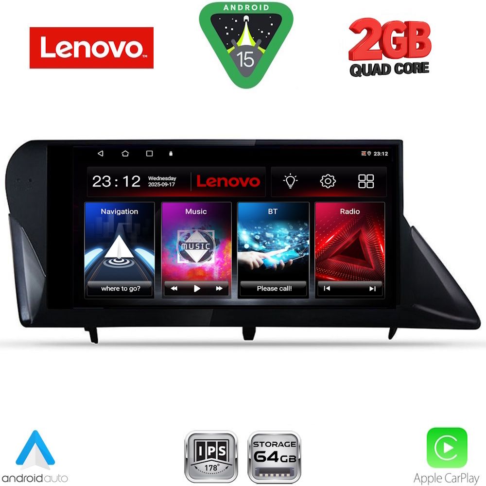 Βλησαρούλης Car Center - LENOVO LVD 2346_CPA (9inc) MULTIMEDIA TABLET for LEXUS RX mod. 2009-2014