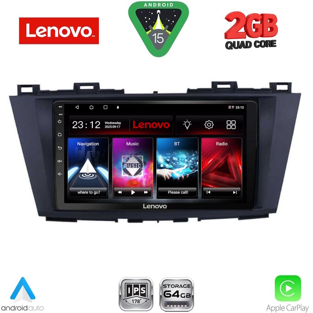 Βλησαρούλης Car Center - LENOVO LVD 2371_CPA (9inc) MULTIMEDIA TABLET for MAZDA 5 mod. 2011-2020