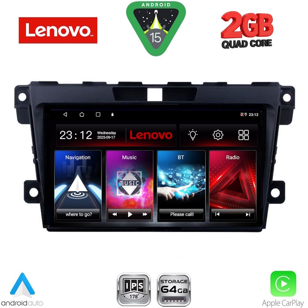 Βλησαρούλης Car Center - LENOVO LVD 2389_CPA (9inc) MULTIMEDIA TABLET for MAZDA CX7 mod. 2006-2012