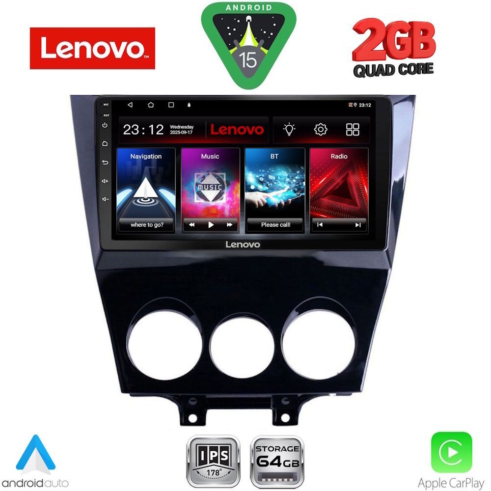 Βλησαρούλης Car Center - LENOVO LVD 2395_CPA (9inc) MULTIMEDIA TABLET for MAZDA RX8 mod. 2008-2012