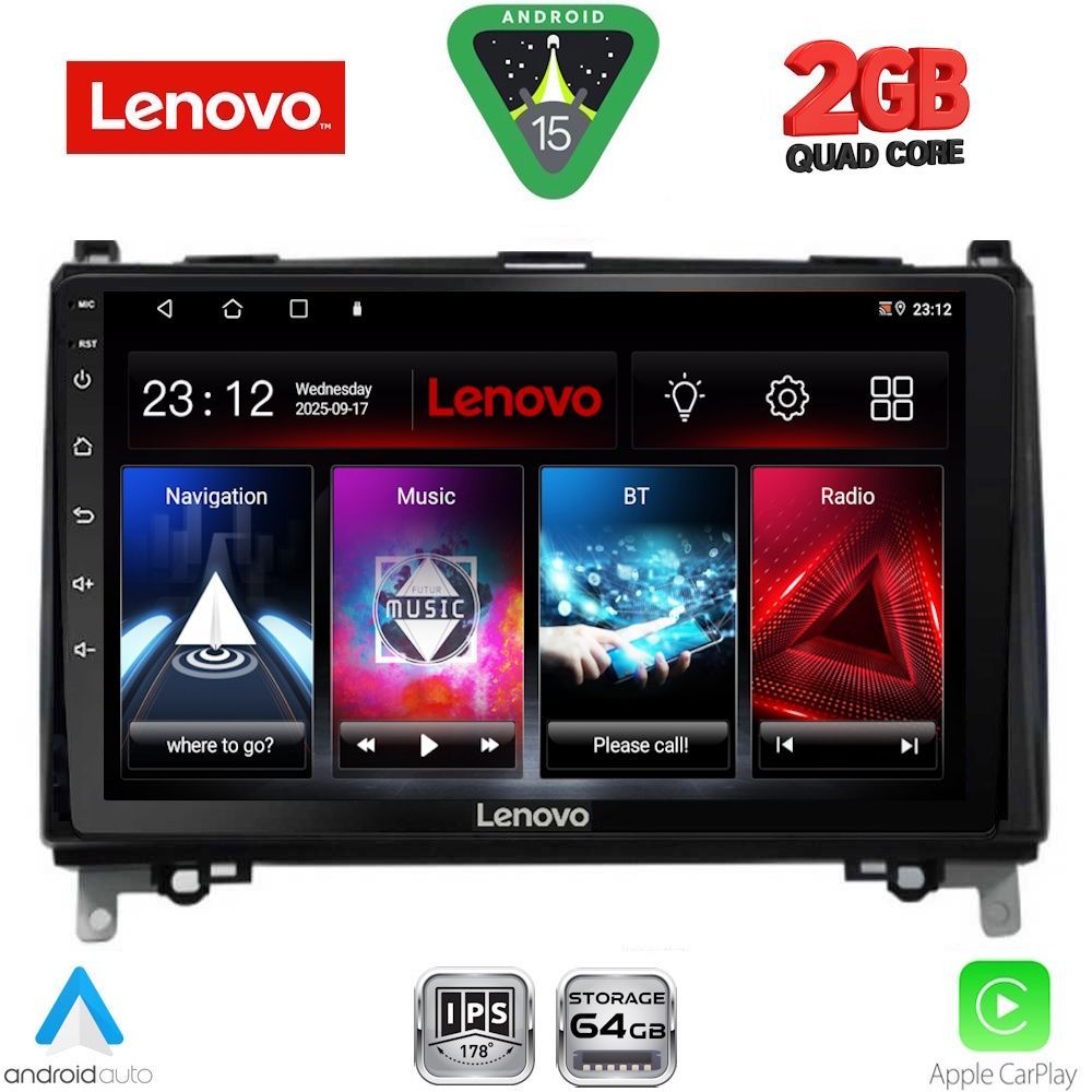 Βλησαρούλης Car Center - LENOVO LVD 2400_CPA (9inc) MULTIMEDIA TABLET for MERCEDES A – B -SPRINTER – VITO mod. 2007-2020