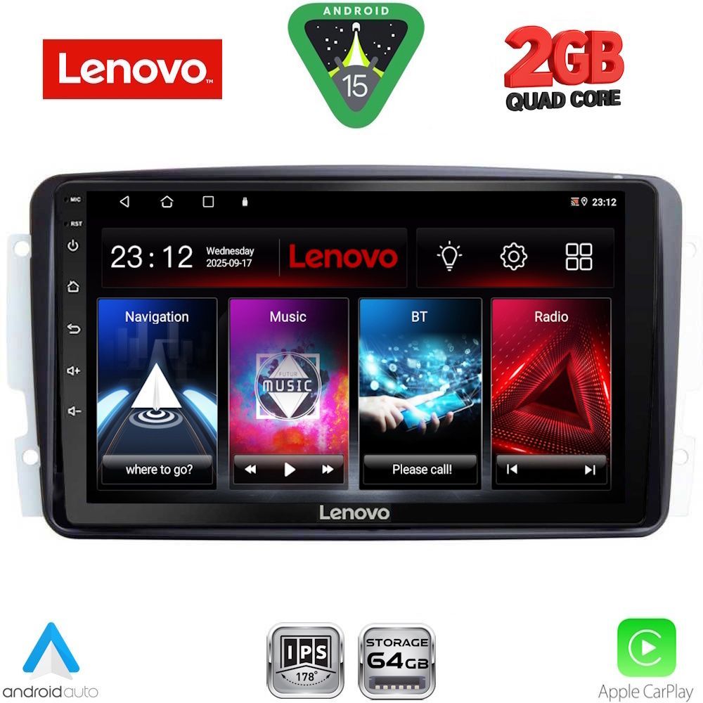 Βλησαρούλης Car Center - LENOVO LVD 2401_CPA (9inc) MULTIMEDIA TABLET for MERCEDES CLK (W209) mod. 2000-2004