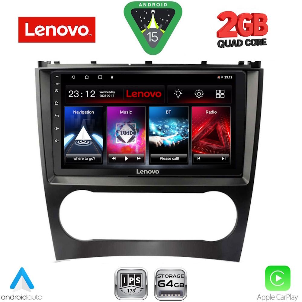 Βλησαρούλης Car Center - LENOVO LVD 2404_CPA (9inc) MULTIMEDIA TABLET for MERCEDES C – CLK (W203-209) mod. 2004-2008