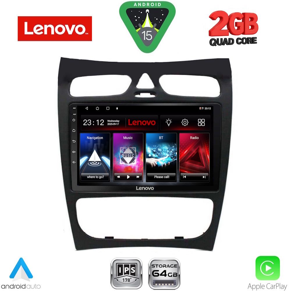 Βλησαρούλης Car Center - LENOVO LVD 2406_CPA (9inc) MULTIMEDIA TABLET for MERCEDES CLK (W209) mod. 2000-2004