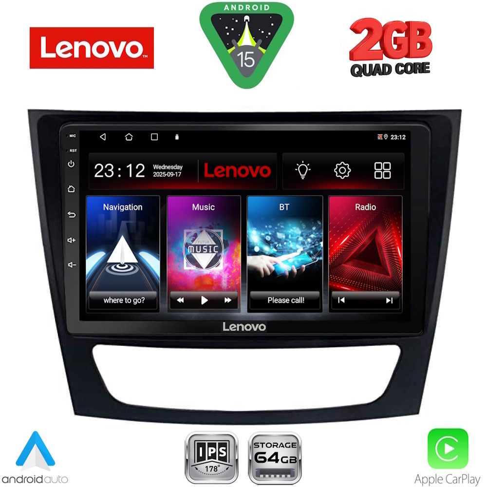 Βλησαρούλης Car Center - LENOVO LVD 2408_CPA (9inc) MULTIMEDIA TABLET for MERCEDES E (W211) – CLS (W219) mod. 2003-2009