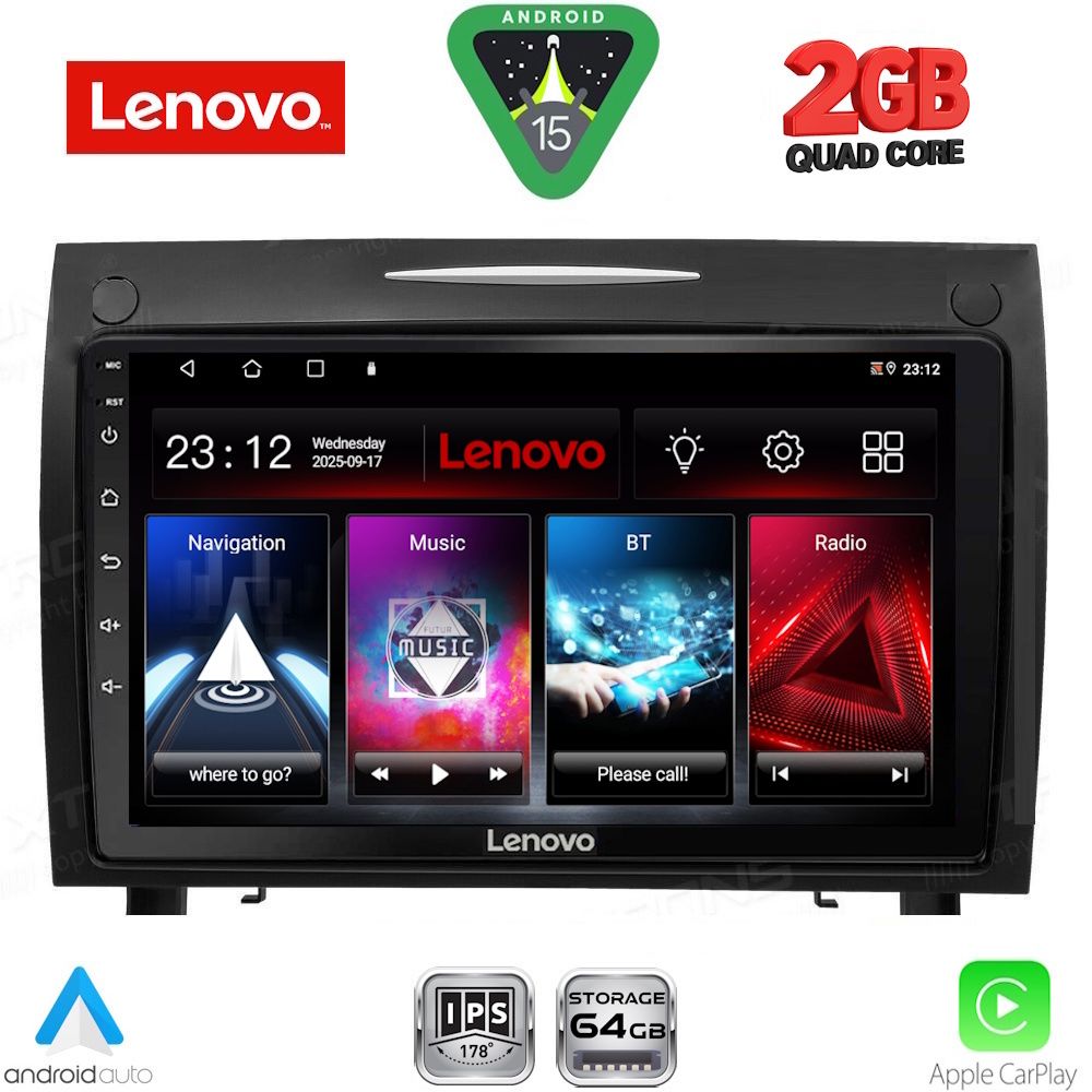 Βλησαρούλης Car Center - LENOVO LVD 2419_CPA (9inc) MULTIMEDIA TABLET for MERCEDES SLK (R171) mod. 2004-2010