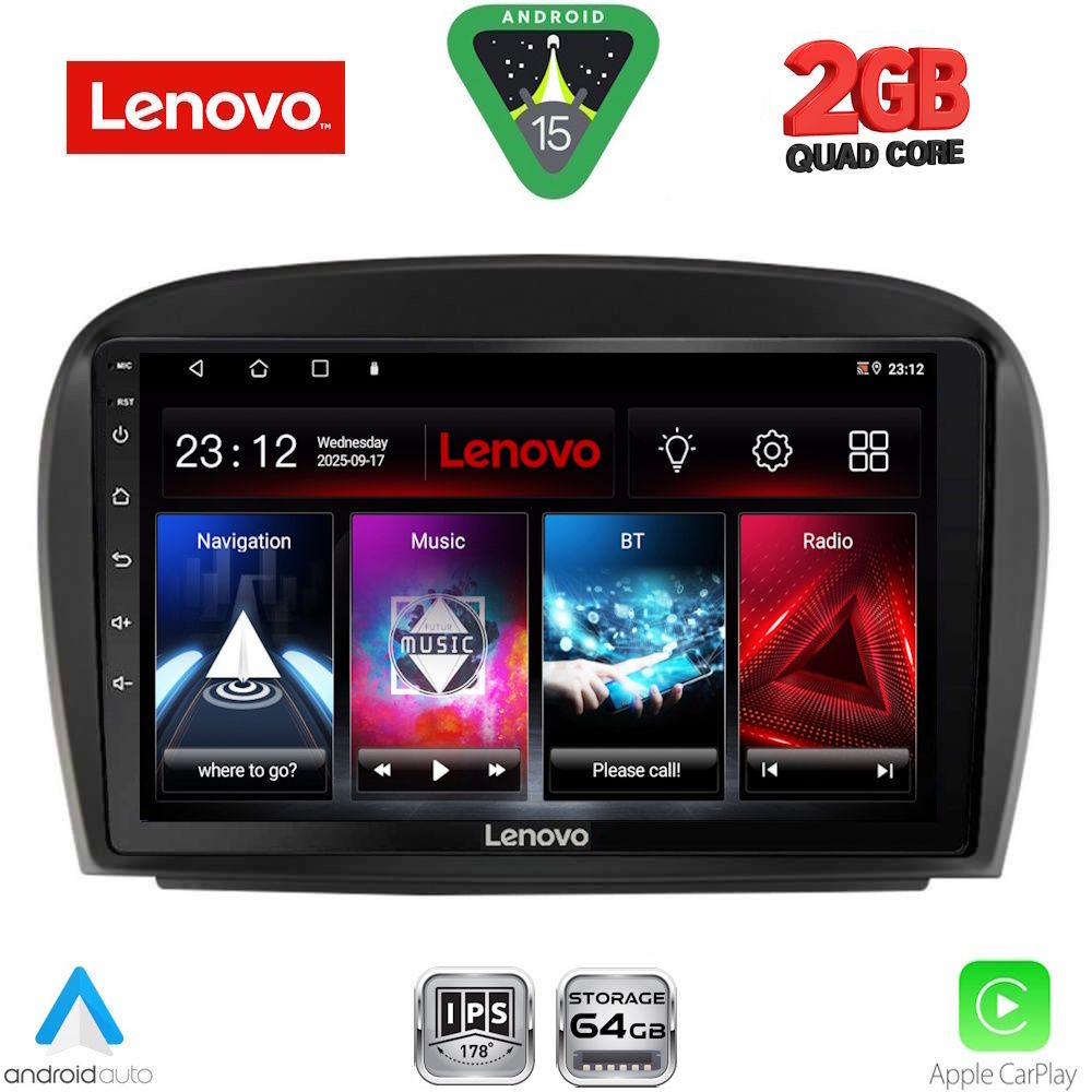 Βλησαρούλης Car Center - LENOVO LVD 2427_CPA (9inc) MULTIMEDIA TABLET for MERCEDES SL (R230) FACELIFT mod. 2006-2012