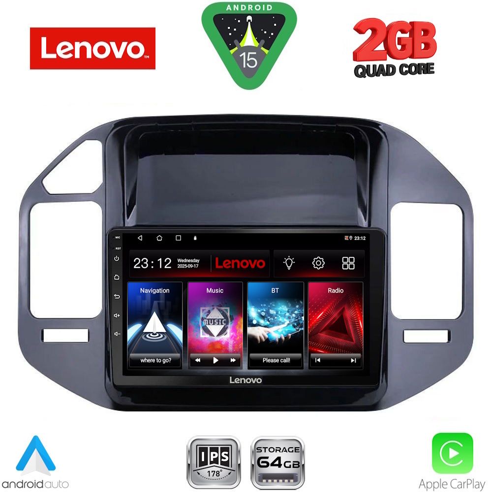 Βλησαρούλης Car Center - LENOVO LVD 2444_CPA (9inc) MULTIMEDIA TABLET for MITSUBISHI PAJERO mod. 1999-2006