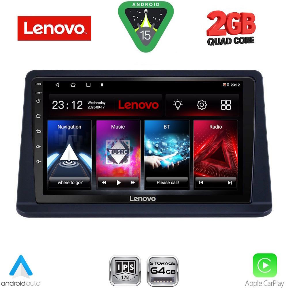 Βλησαρούλης Car Center - LENOVO LVD 2445_CPA (9inc) MULTIMEDIA TABLET for MITSUBISHI PAJERO mod. 1999-2006
