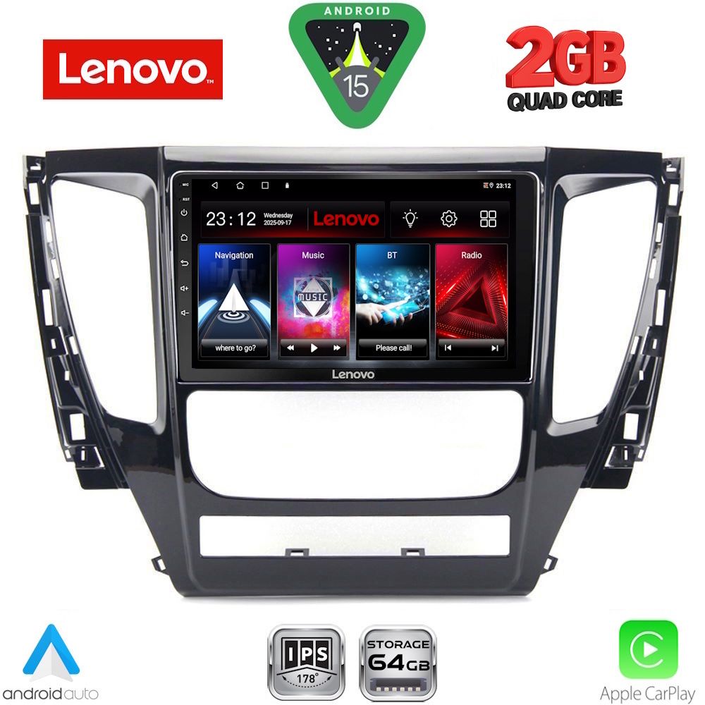 Βλησαρούλης Car Center - LENOVO LVD 2447A_CPA (9inc) MULTIMEDIA TABLET for MITSUBISHI PAJERO mod. 2013-2020