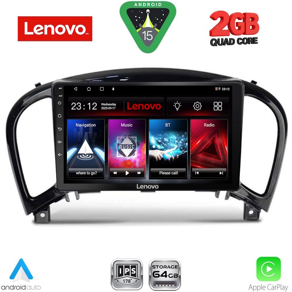 Βλησαρούλης Car Center - LENOVO LVD 2452_CPA (9inc) MULTIMEDIA TABLET for NISSAN JUKE mod. 2009-2020