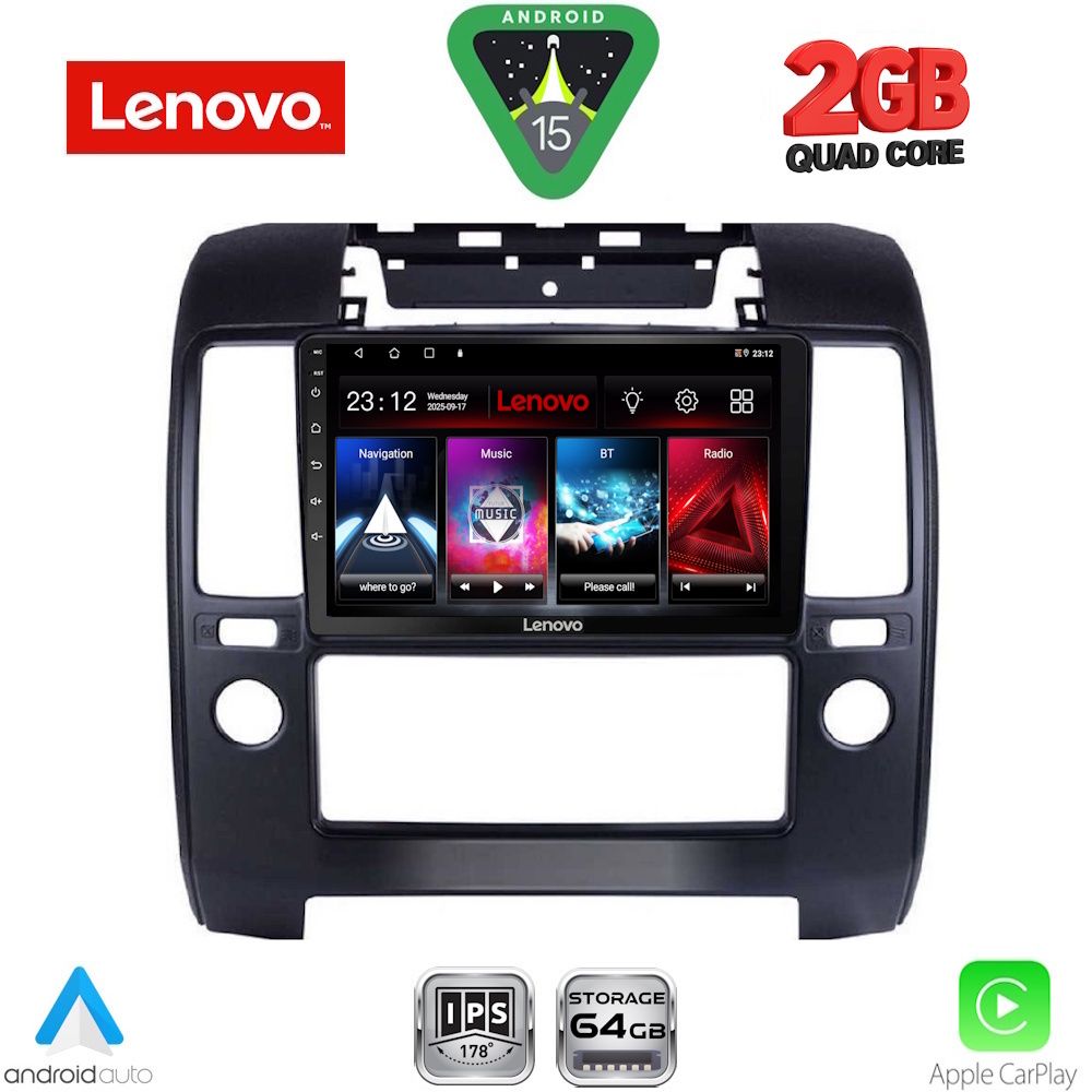 Βλησαρούλης Car Center - LENOVO LVD 2454_CPA A/C (9inc) MULTIMEDIA TABLET for NISSAN NAVARA D40 mod. 2006-2011 με A/C