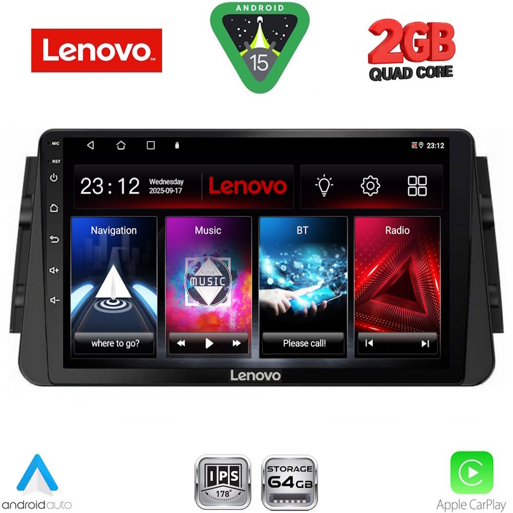 Βλησαρούλης Car Center - LENOVO LVD 2460_CPA (9inc) MULTIMEDIA TABLET for NISSAN MICRA mod. 2017-2026