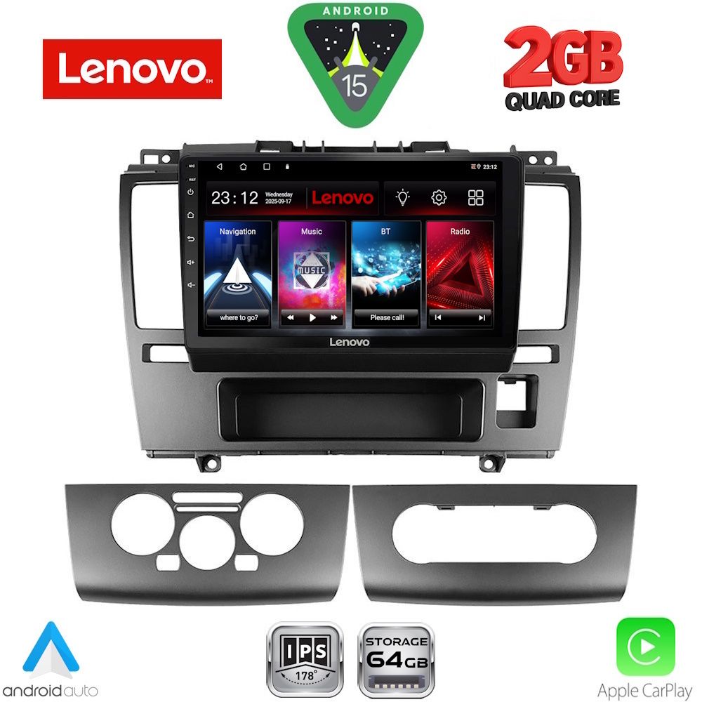 Βλησαρούλης Car Center - LENOVO LVD 2465_CPA (9inc) MULTIMEDIA TABLET for NISSAN TIDA mod. 2004-2020