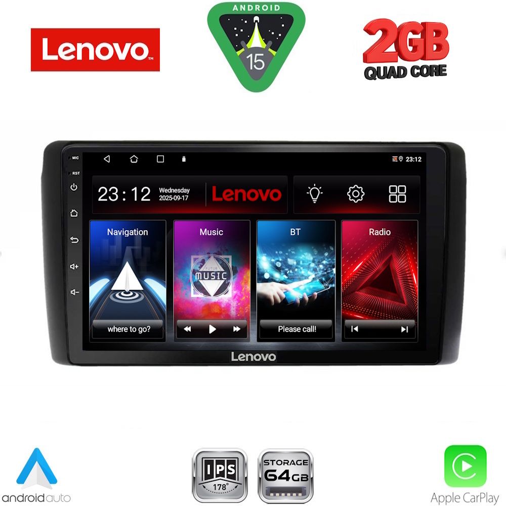 Βλησαρούλης Car Center - LENOVO LVD 2472_CPA (9inc) MULTIMEDIA TABLET for NISSAN LEAF mod. 2009-2017