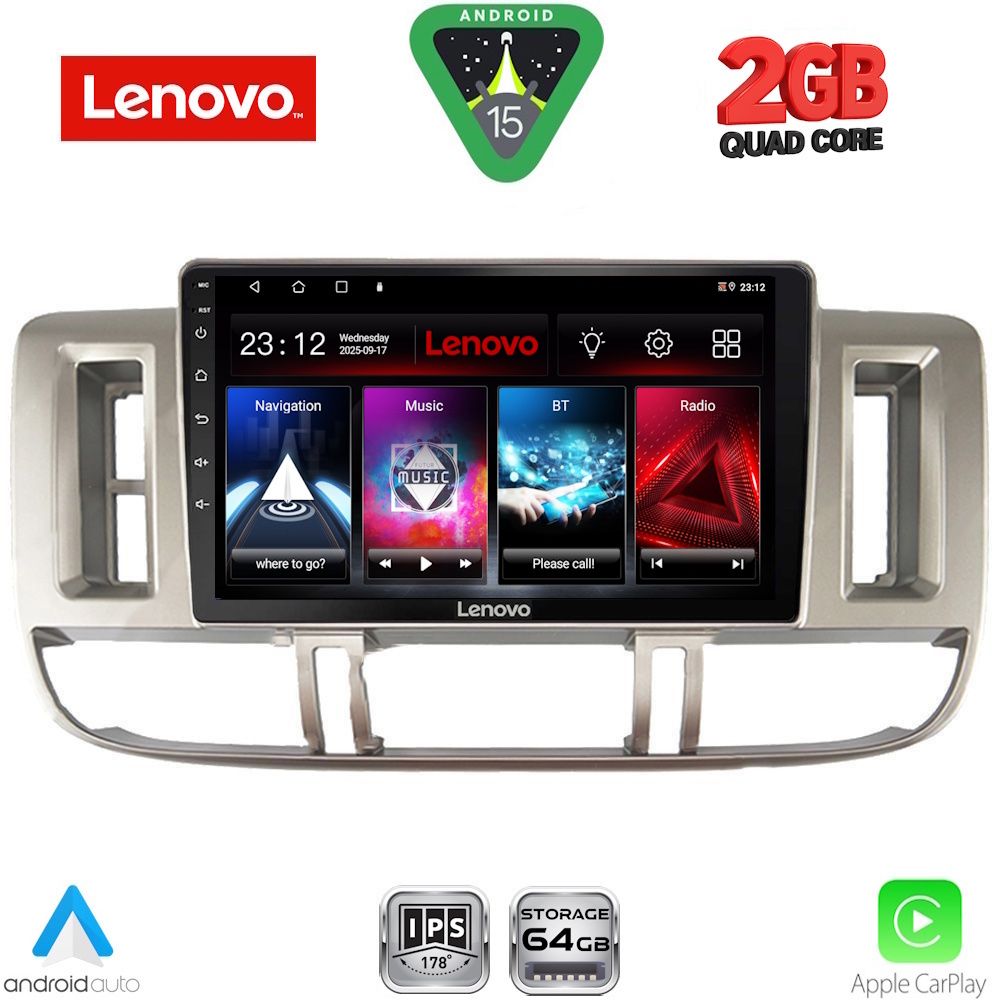 Βλησαρούλης Car Center - LENOVO LVD 2474_CPA (9inc) MULTIMEDIA TABLET for NISSAN XTRAIL mod. 2000-2004