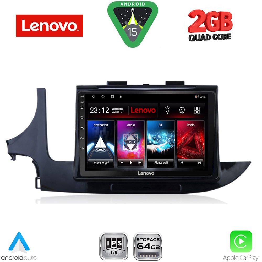 Βλησαρούλης Car Center - LENOVO LVD 2497_CPA (9inc) MULTIMEDIA TABLET for OPEL MOKKA mod. 2016-2021