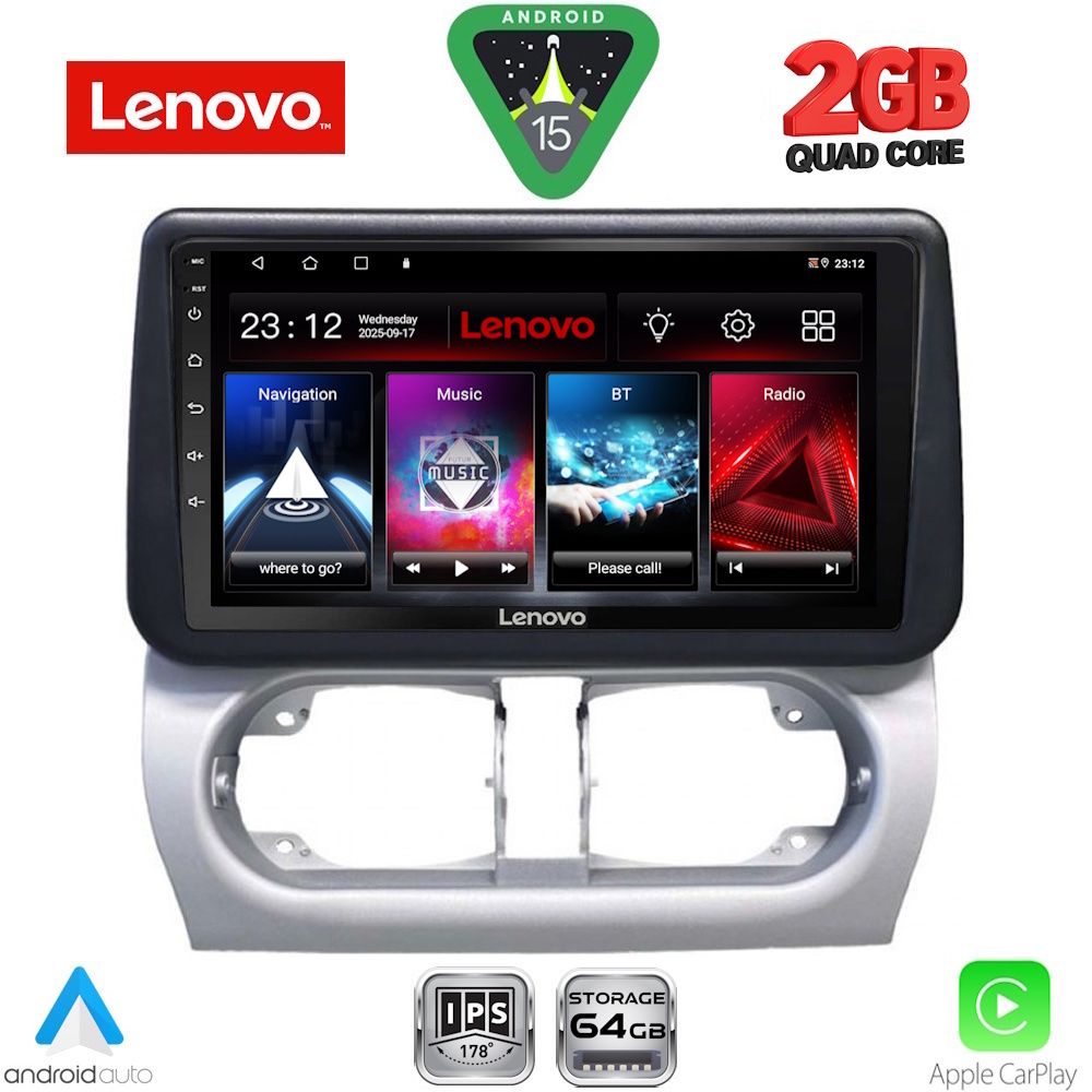 Βλησαρούλης Car Center - LENOVO LVD 2500_CPA (9inc) MULTIMEDIA TABLET for OPEL CORSA C mod 2000-2006 - TIGRA mod. 2004-2009