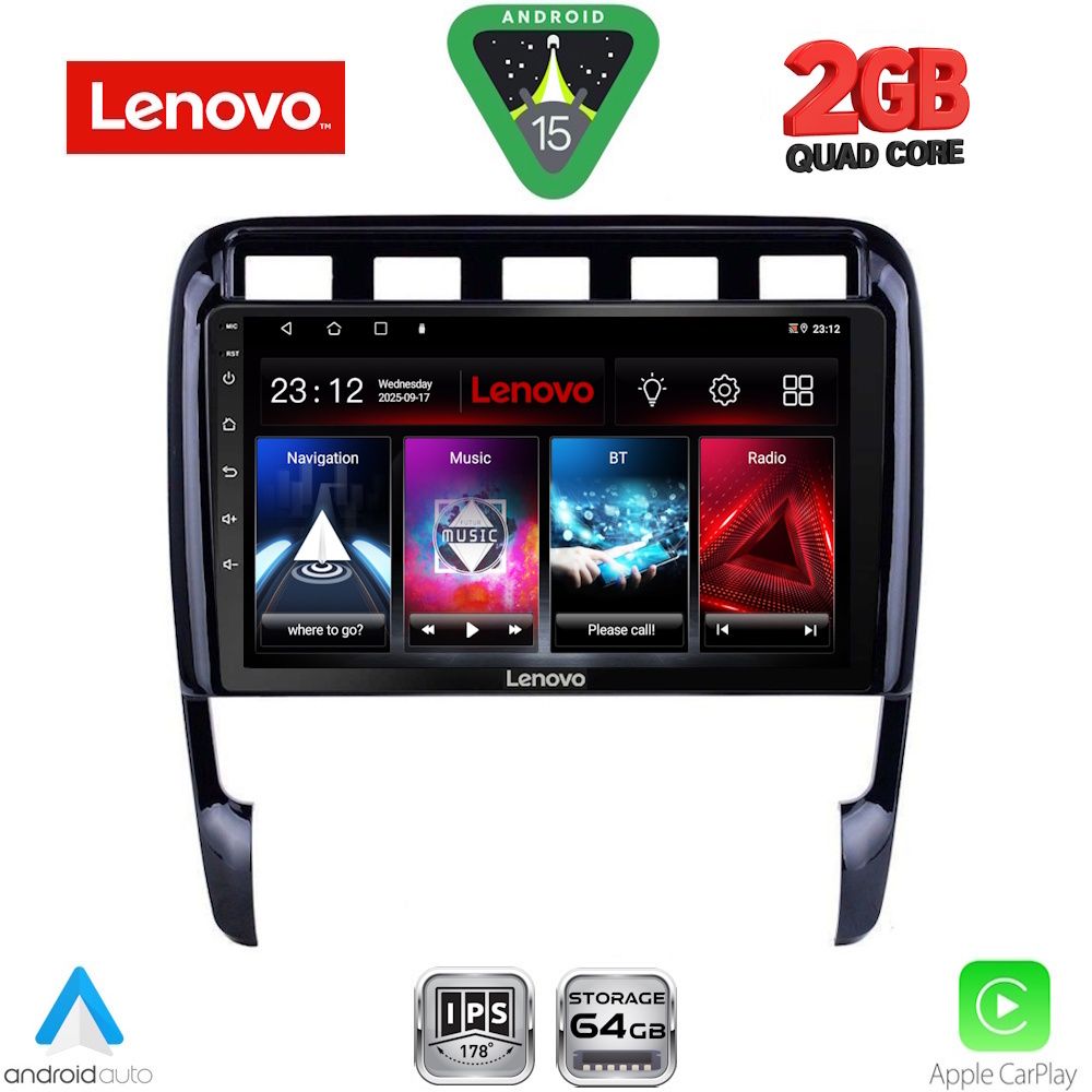 Βλησαρούλης Car Center - LENOVO LVD 2535_CPA (9inc) MULTIMEDIA TABLET for PORSCHE CAYENNE mod. 2002-2011