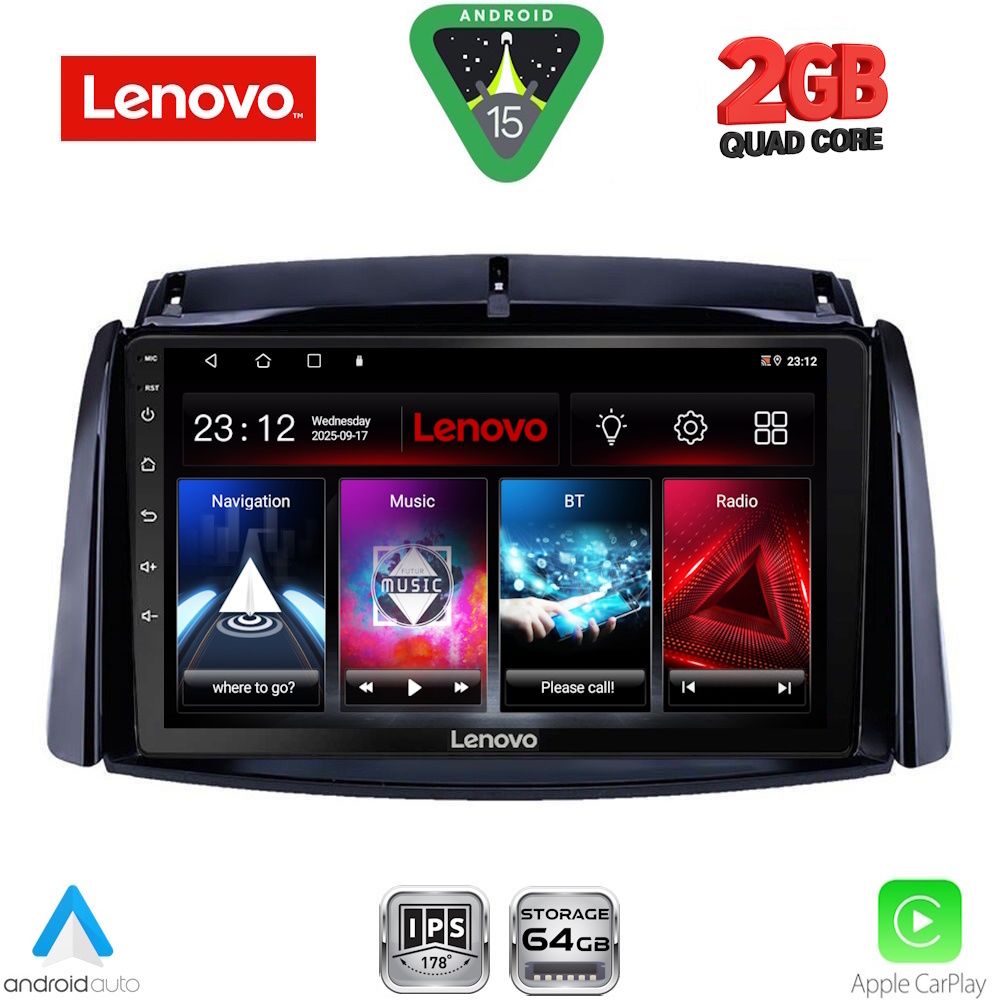 Βλησαρούλης Car Center - LENOVO LVD 2551_CPA (9inc) MULTIMEDIA TABLET for RENAULT KOLEOS mod. 2006-2016