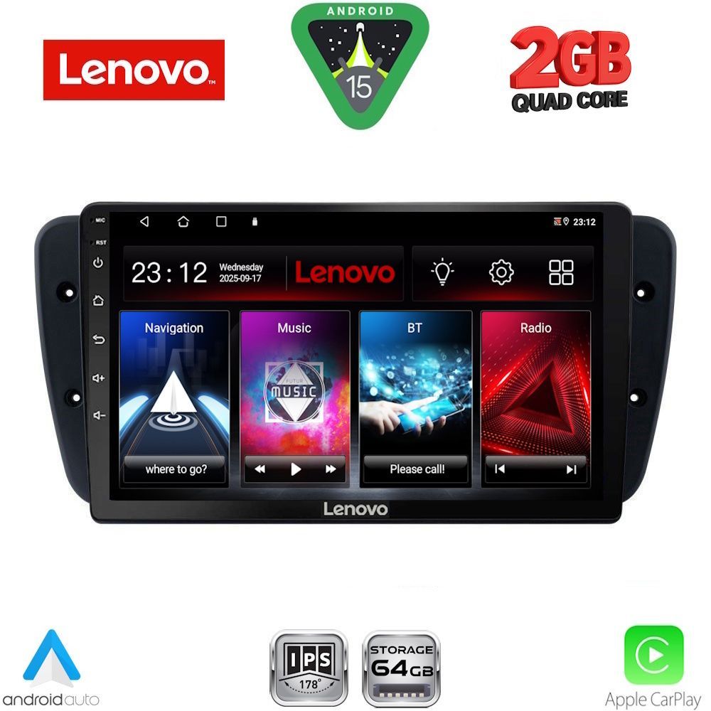 Βλησαρούλης Car Center - LENOVO LVD 2571_CPA (9inc) MULTIMEDIA TABLET for SEAT IBIZA mod. 2008-2015