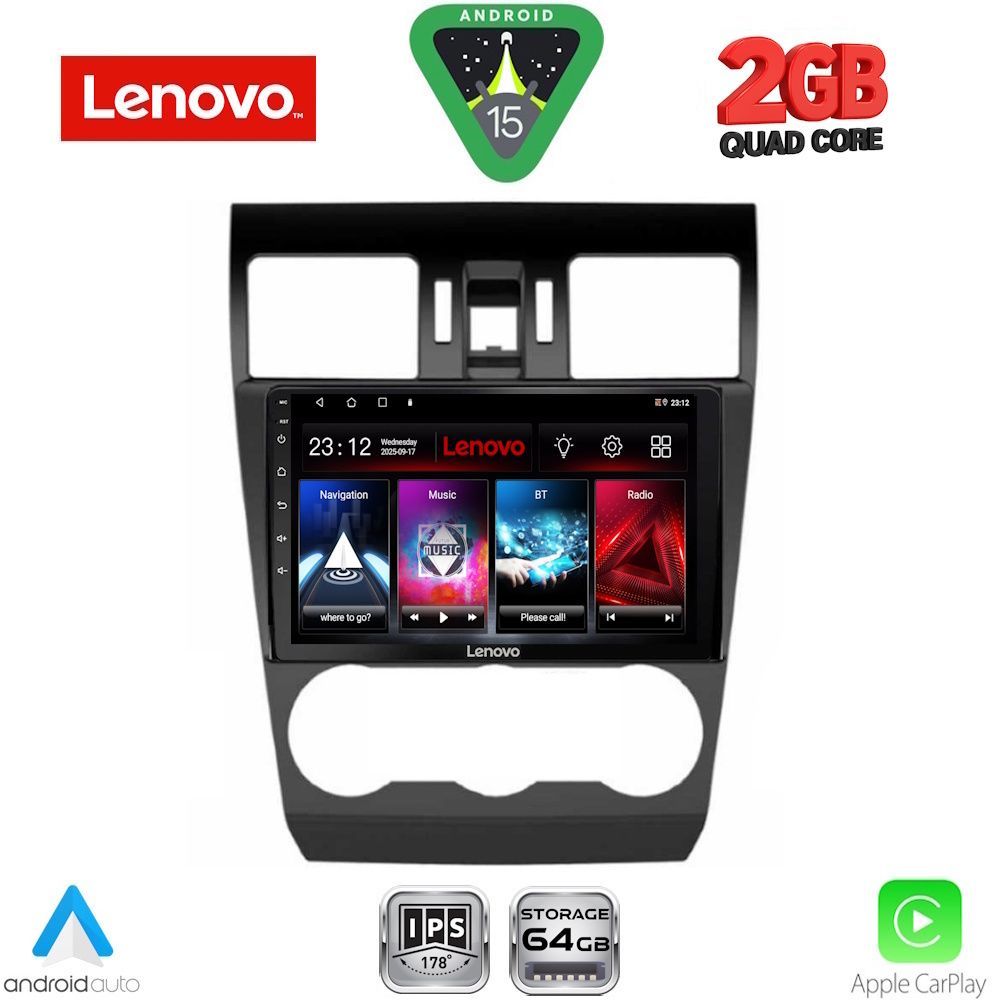 Βλησαρούλης Car Center - LENOVO LVD 2663_CPA (9inc) MULTIMEDIA TABLET for SUBARU FORESTER - IMPREZA - XV mod. 2013-2019