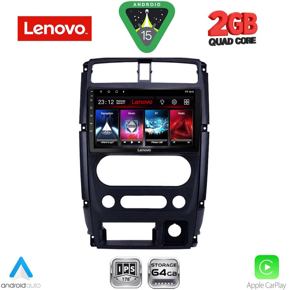 Βλησαρούλης Car Center - LENOVO LVD 2678_CPA (9inc) MULTIMEDIA TABLET for SUZUKI JIMNY mod. 2007-2017