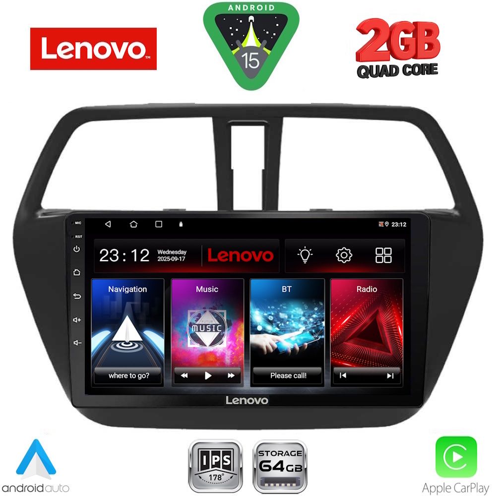 Βλησαρούλης Car Center - LENOVO LVD 2689_CPA (9inc) MULTIMEDIA TABLET for SUZUKI SX4 S-CROSS mod. 2014-2021