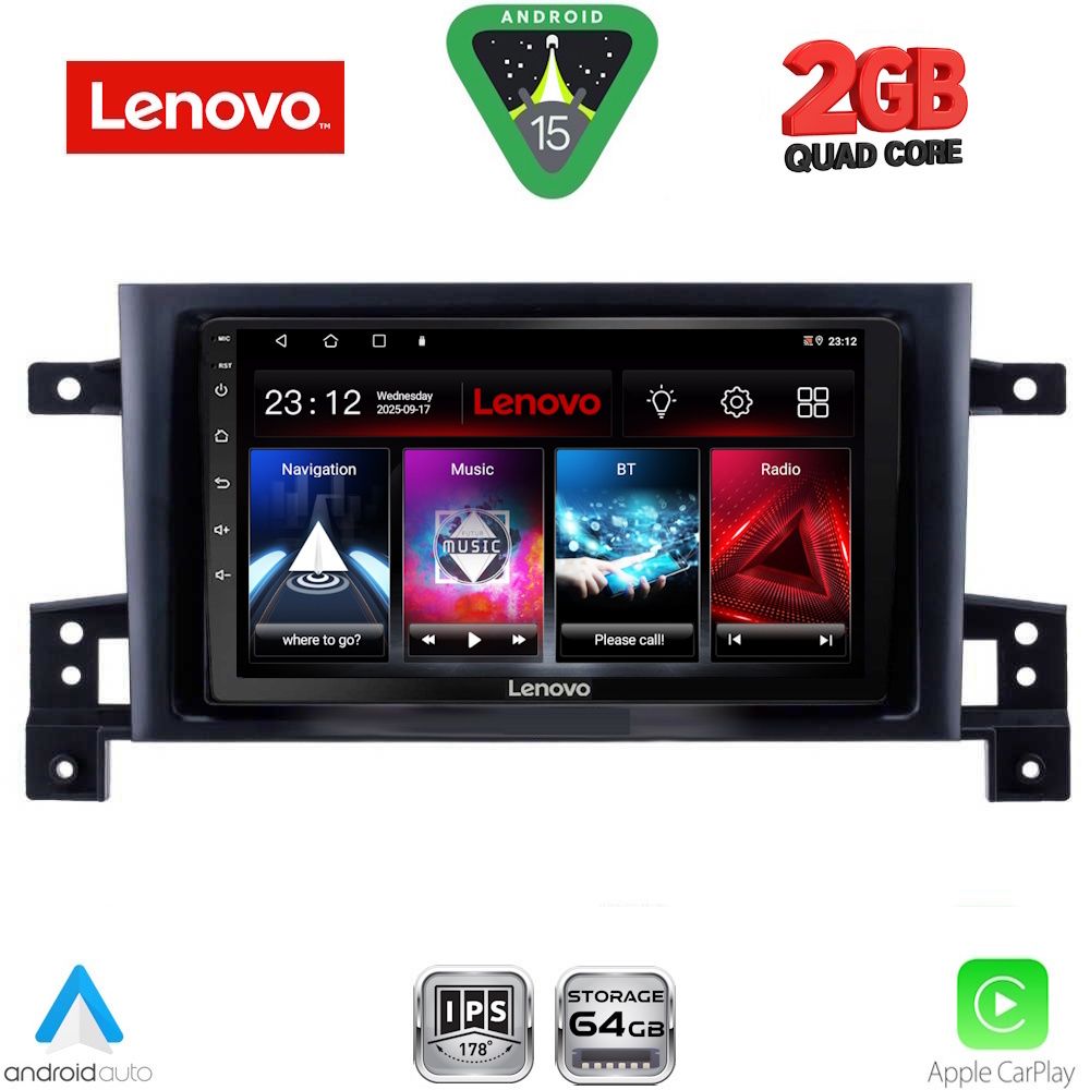 Βλησαρούλης Car Center - LENOVO LVD 2696_CPA (9inc) MULTIMEDIA TABLET for SUZUKI GRAND VITARA mod. 2005-2015