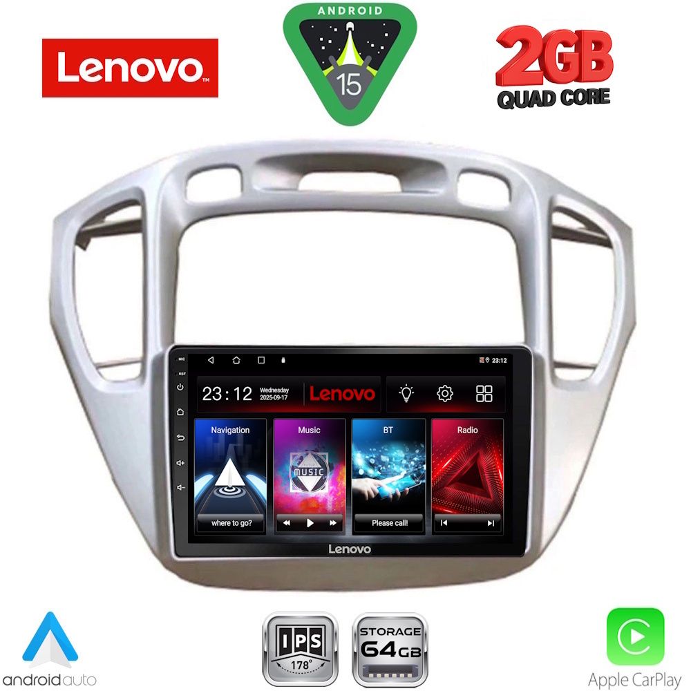 Βλησαρούλης Car Center - LENOVO LVD 2718_CPA (9inc) MULTIMEDIA TABLET for TOYOTA HIGHLANDER mod. 2002-2009