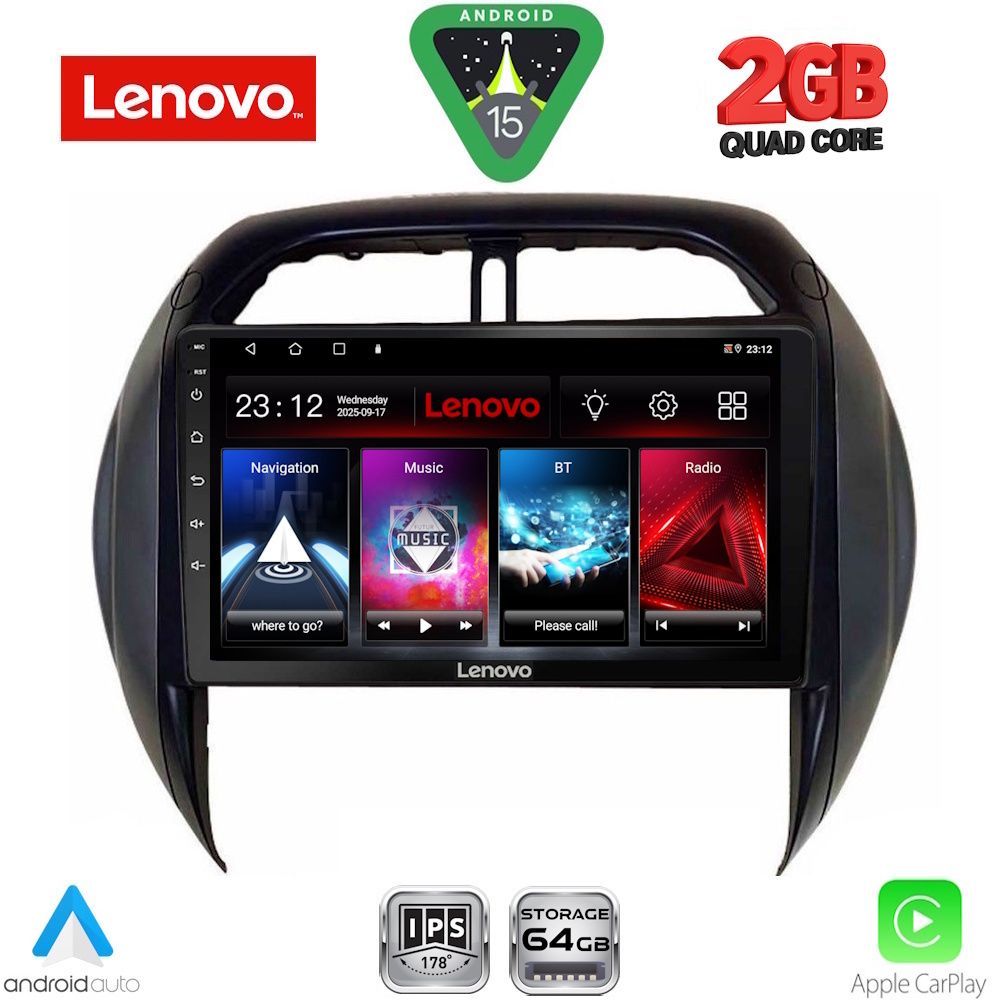 Βλησαρούλης Car Center - LENOVO LVD 2730_CPA CLIMA (9inc) MULTIMEDIA TABLET for TOYOTA RAV 4 mod. 2000-2006