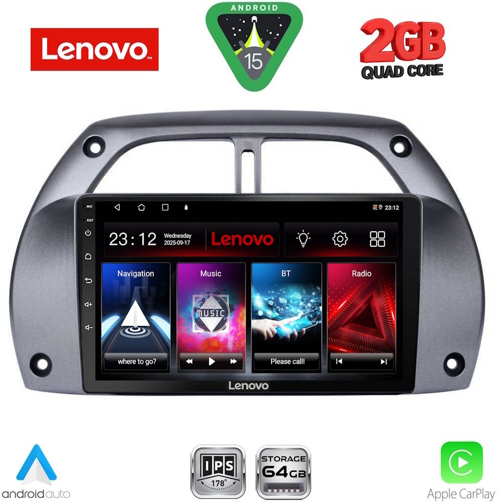 Βλησαρούλης Car Center - LENOVO LVD 2730_CPA A/C (9inc) MULTIMEDIA TABLET for TOYOTA RAV 4 mod. 2000-2006