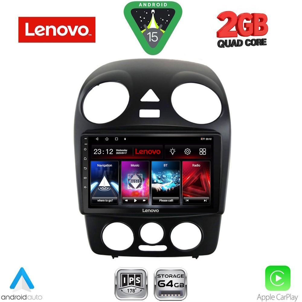 Βλησαρούλης Car Center - LENOVO LVD 2742_CPA (9inc) MULTIMEDIA TABLET for VW BEETLE mod. 2004-2011