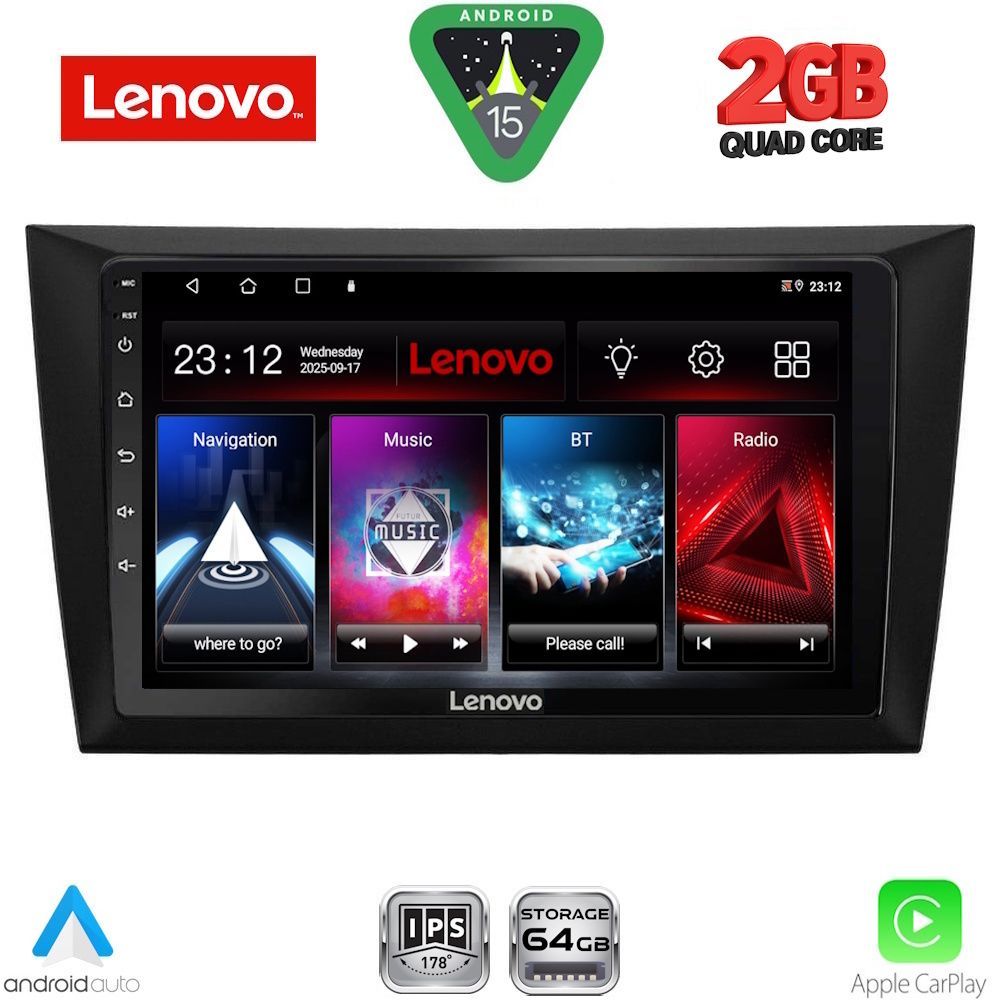 Βλησαρούλης Car Center - LENOVO LVD 2746_CPA (9inc) MULTIMEDIA TABLET for GOLF 6 mod. 2009-2012